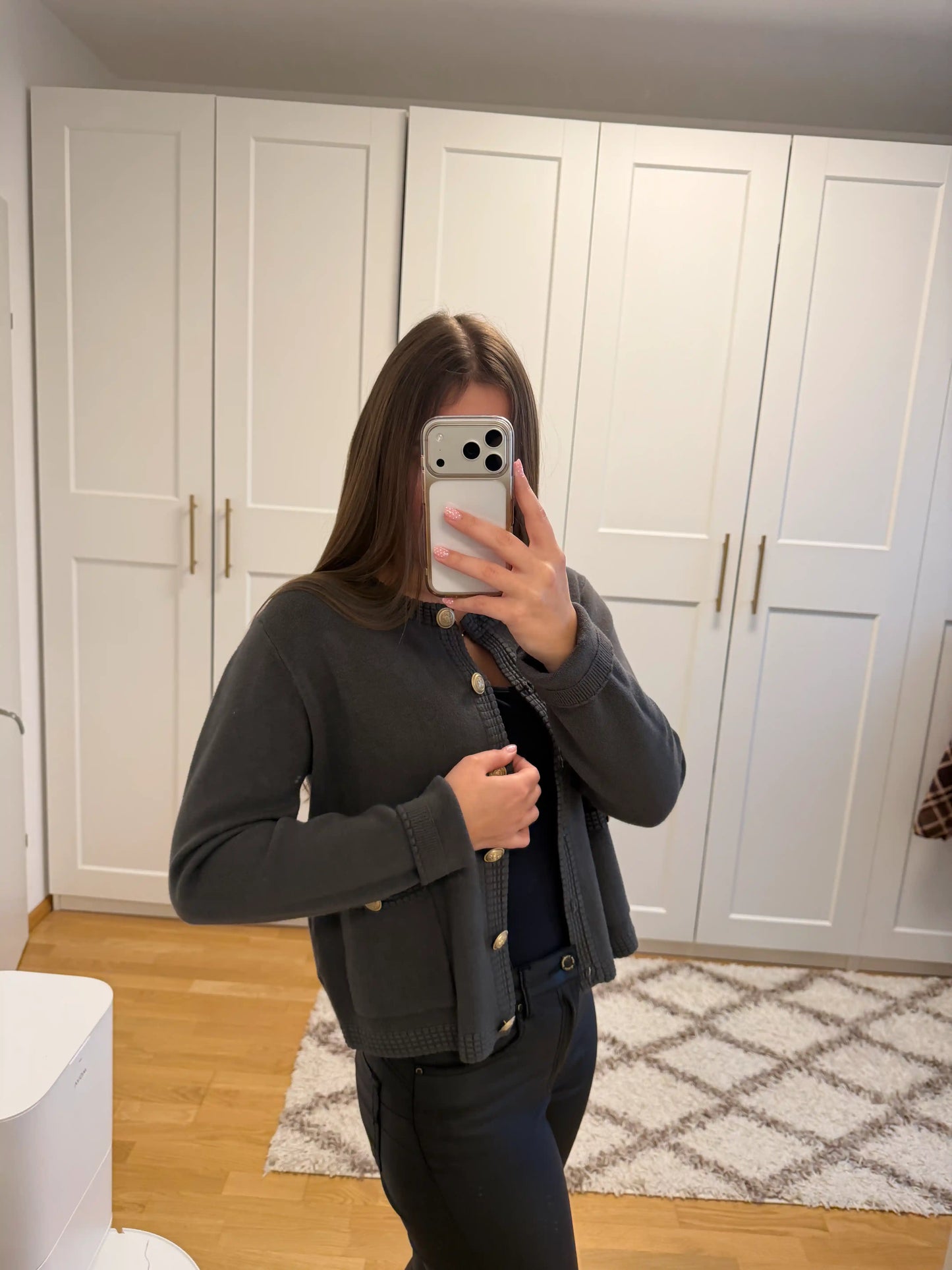 Jacke "Classic Button" Olive