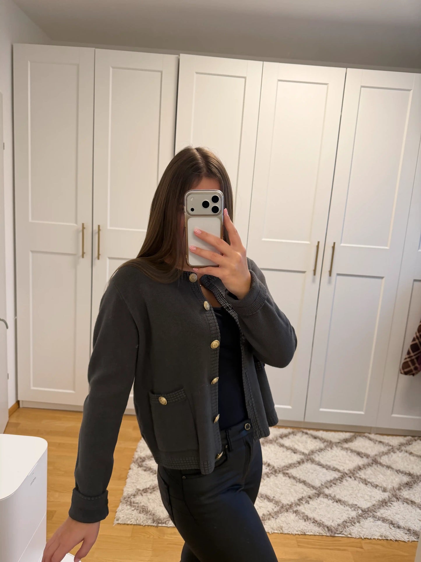 Jacke "Classic Button" Olive