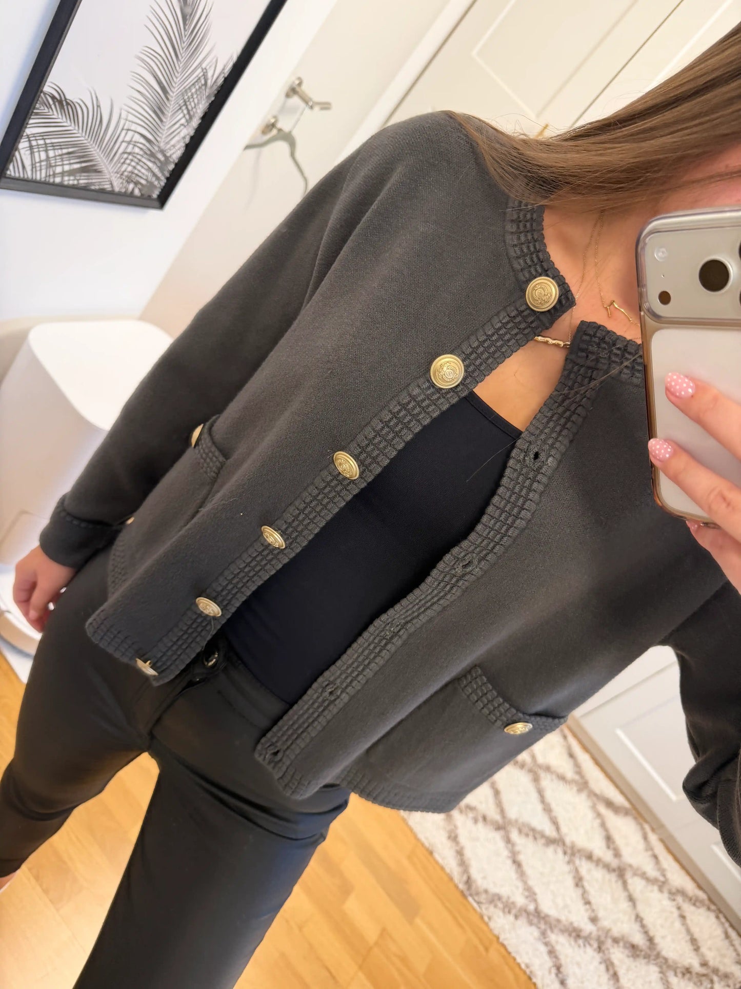 Jacke "Classic Button" Olive