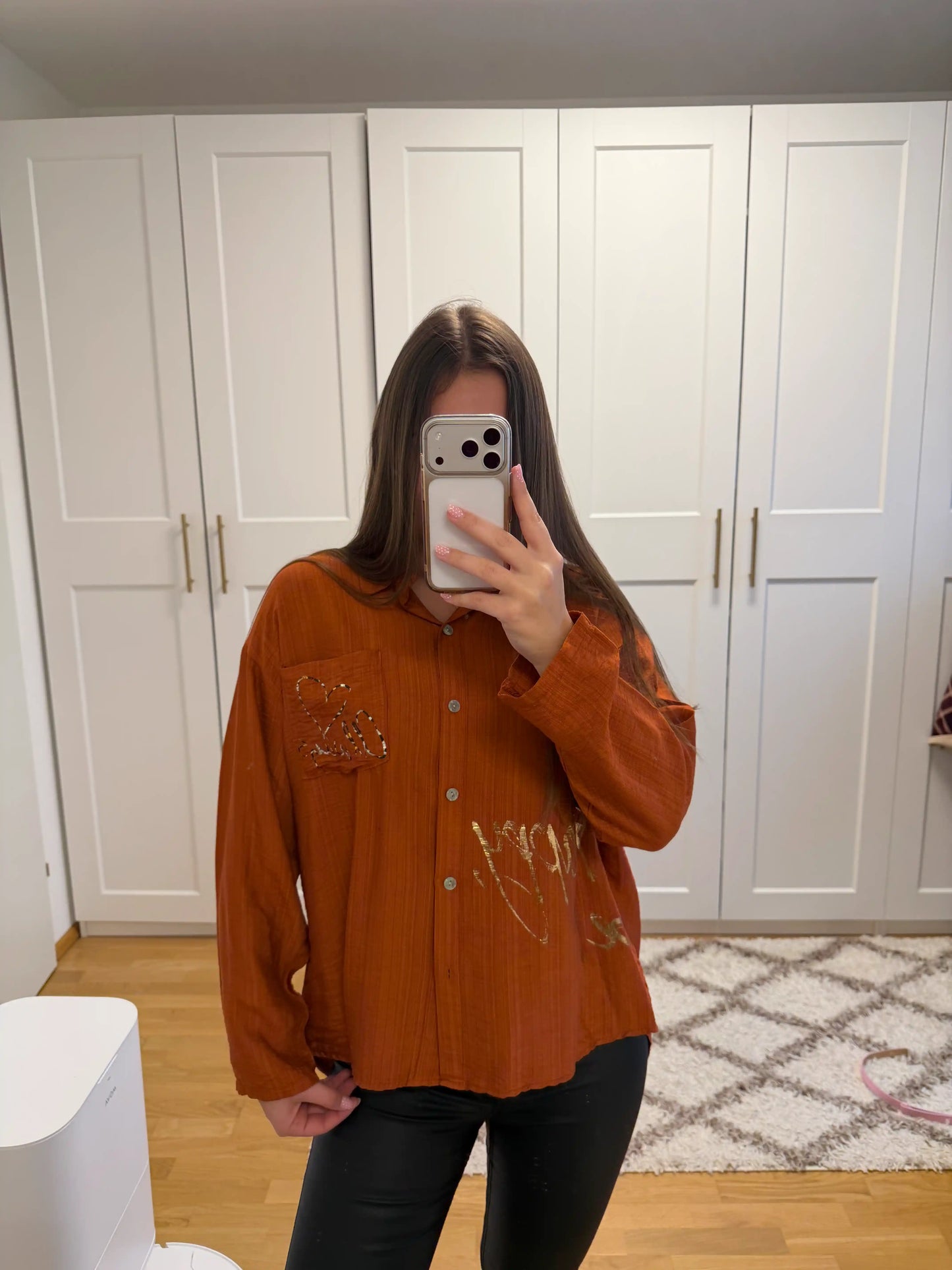 Bluse "Love" Terracotta