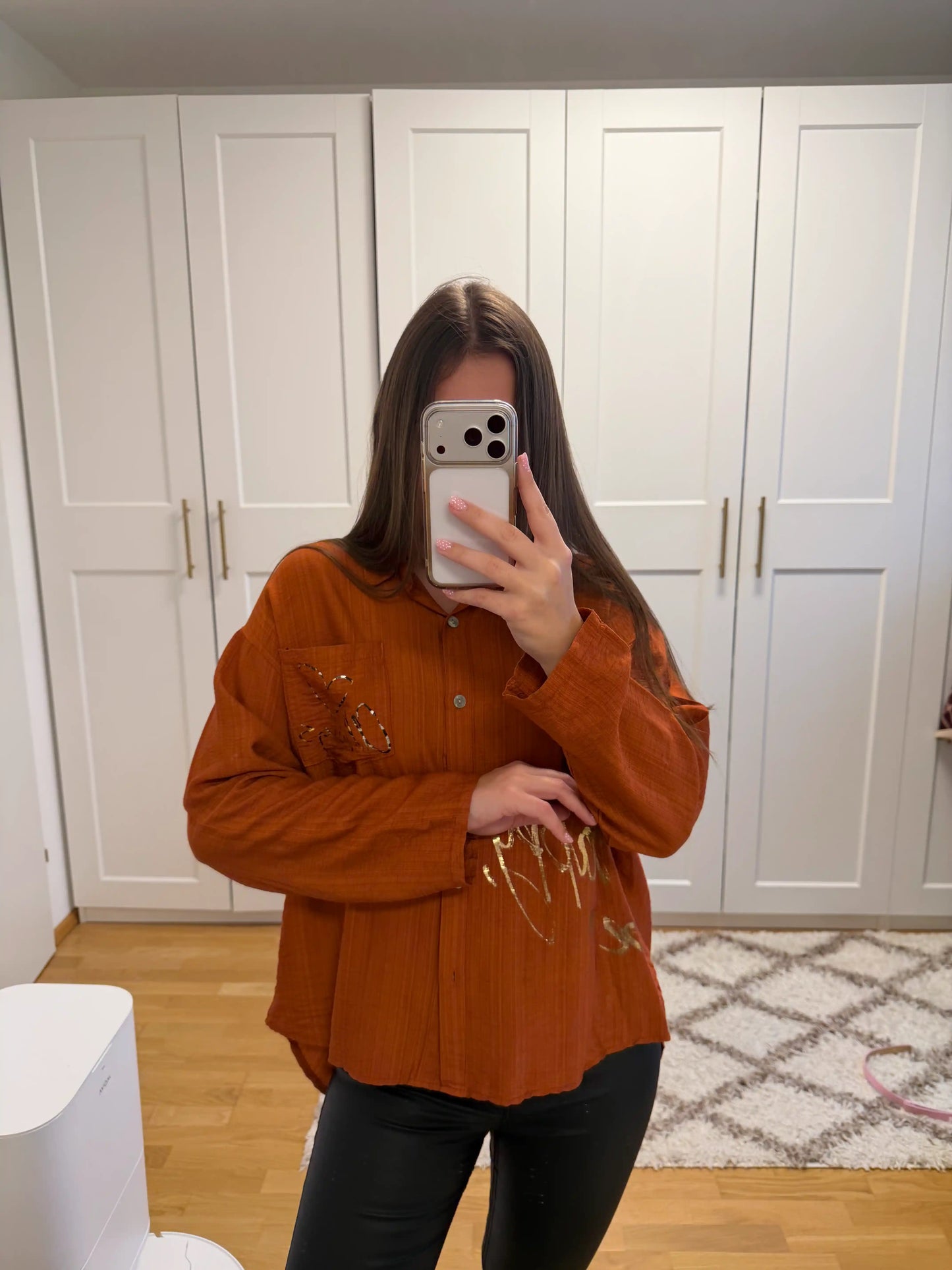 Bluse "Love" Terracotta