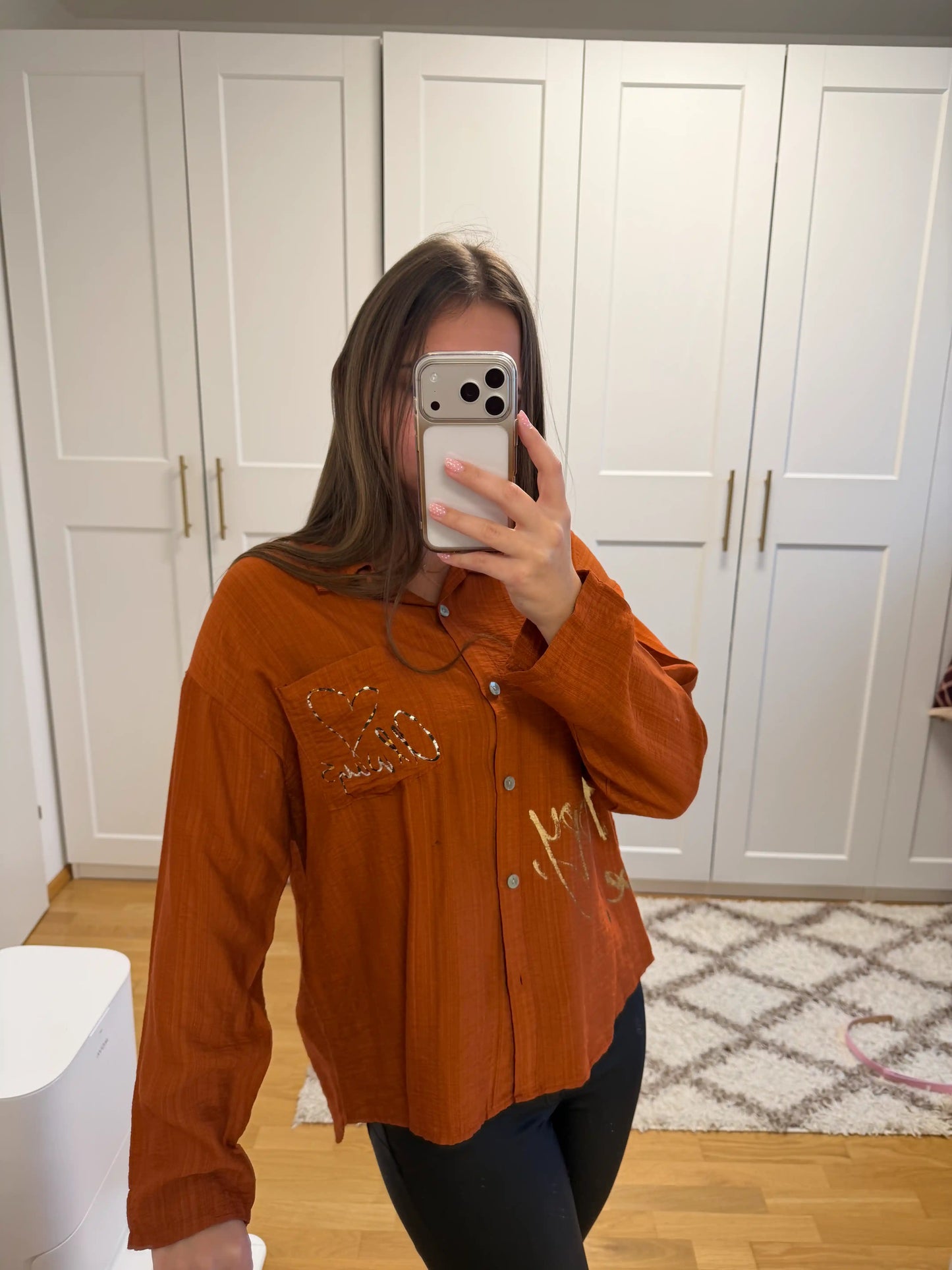 Bluse "Love" Terracotta