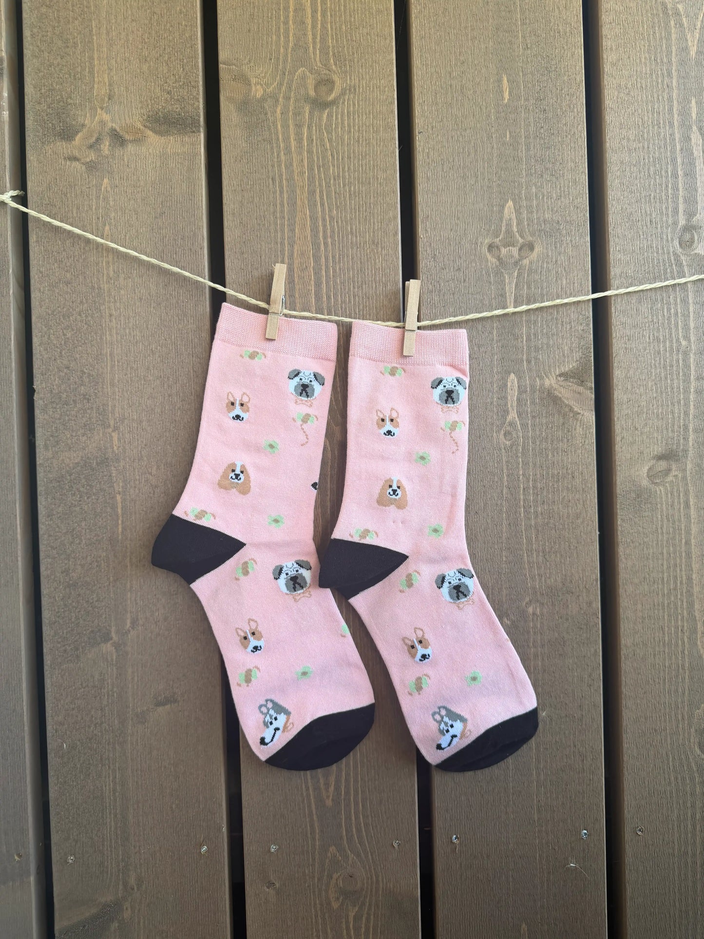 Socken "Paw" Rosa