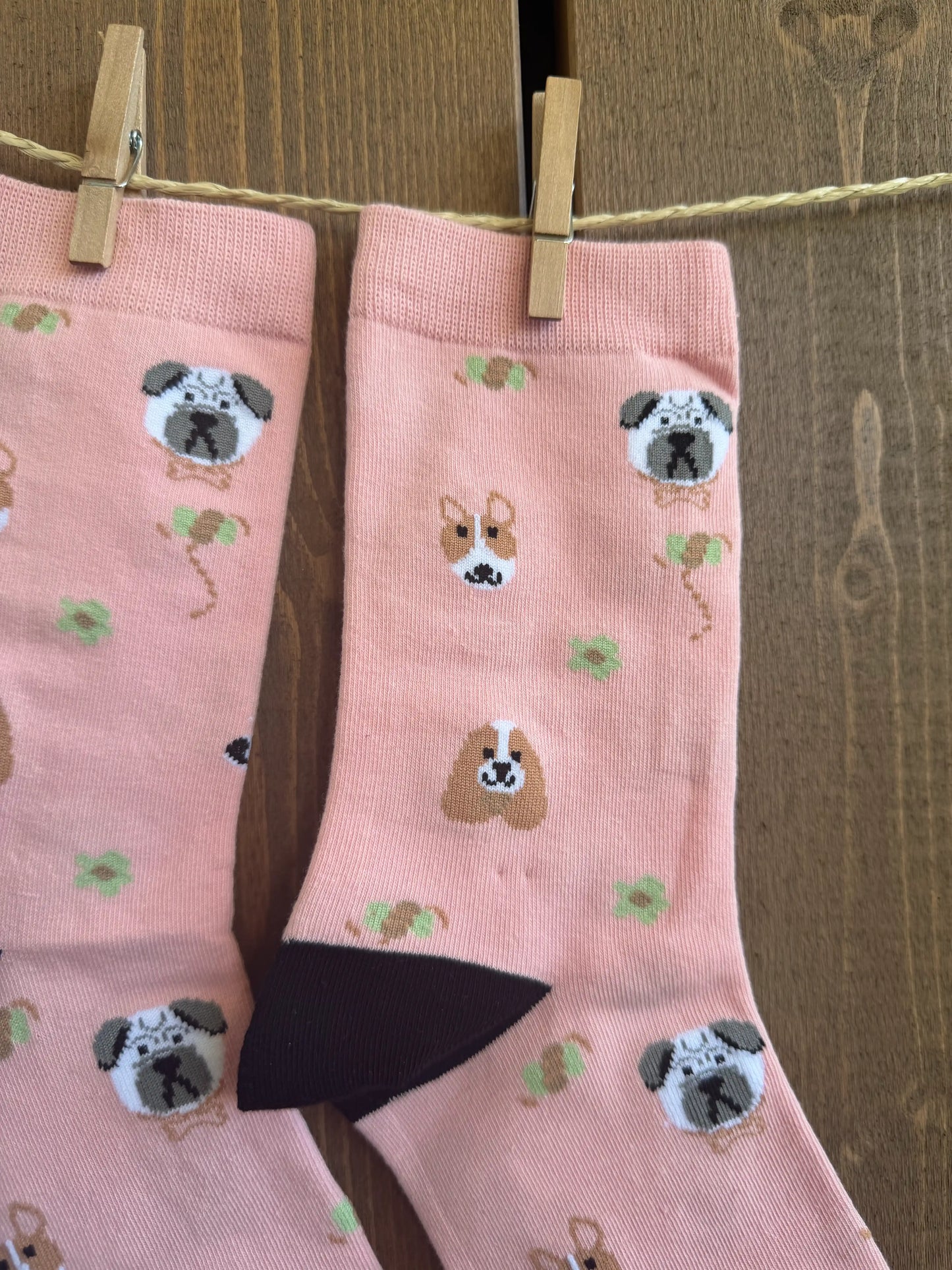 Socken "Paw" Rosa