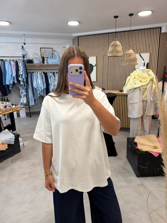 Oversize Shirt "Essential" Weiß