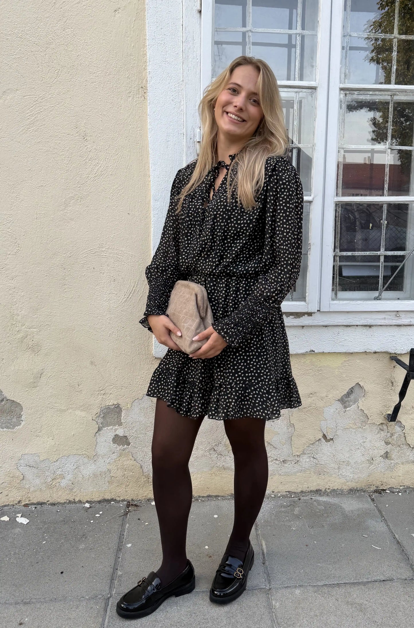 Kleid "Autumndots" Schwarz