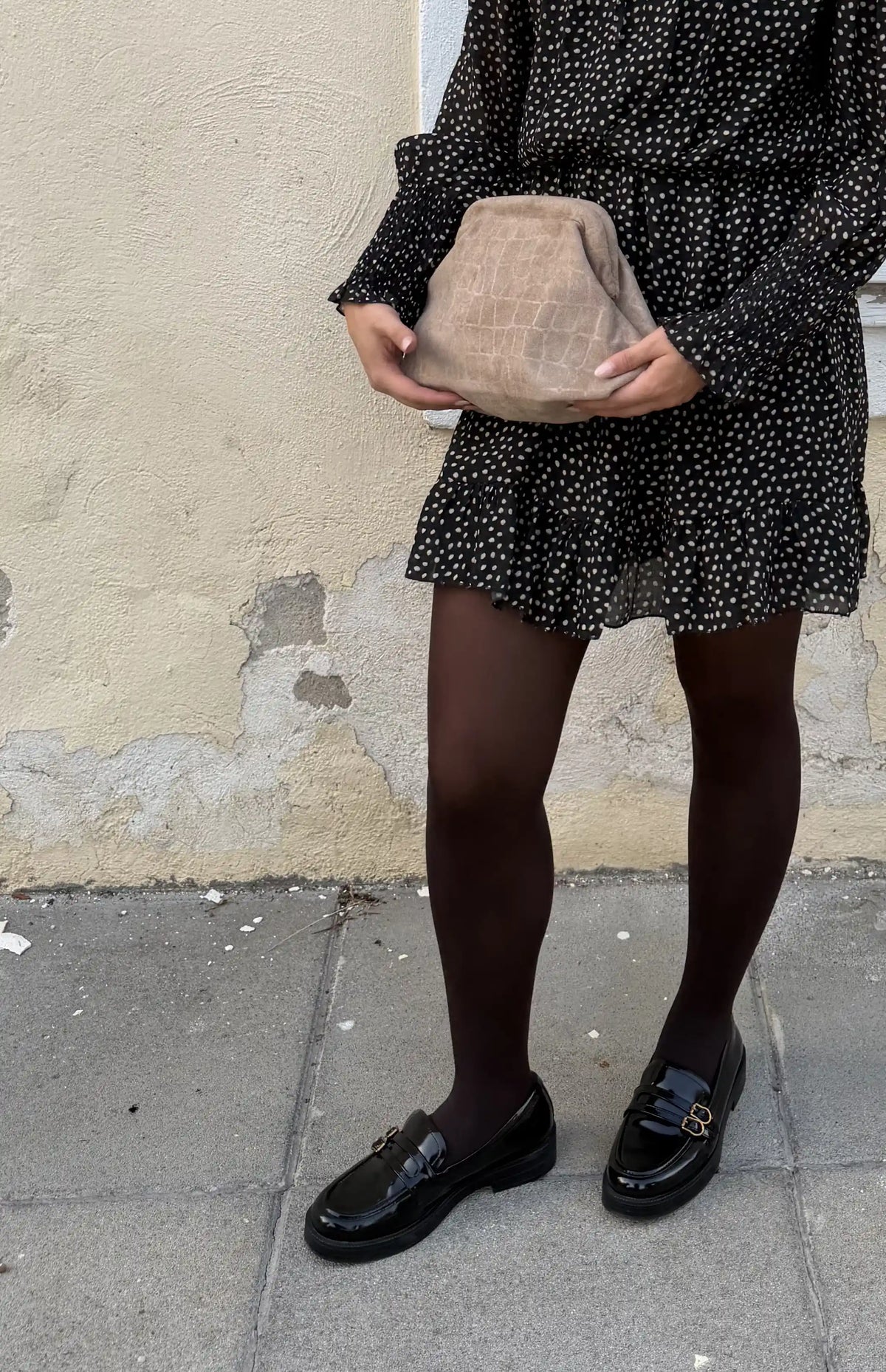 Kleid "Autumndots" Schwarz