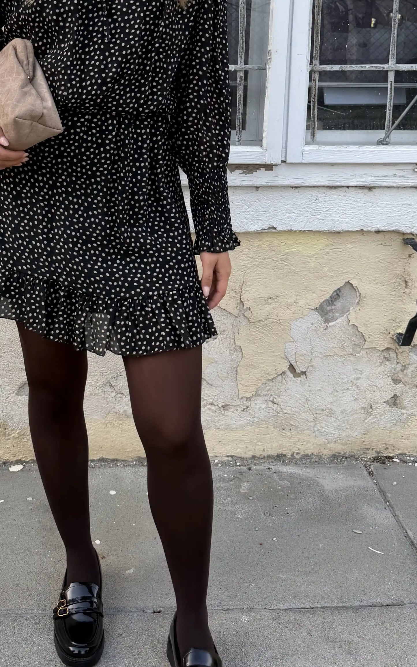 Kleid "Autumndots" Schwarz