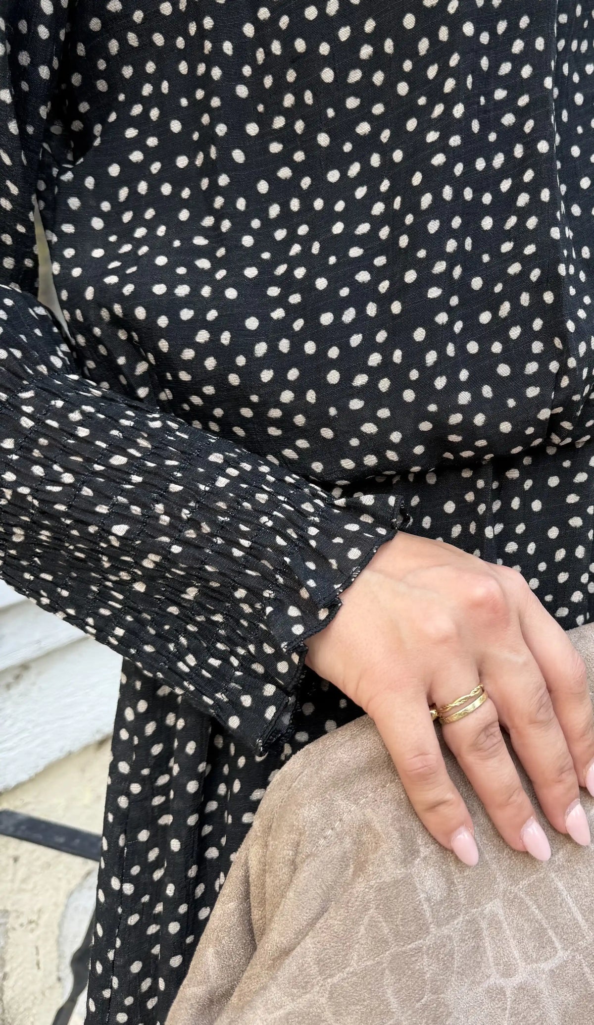Kleid "Autumndots" Schwarz