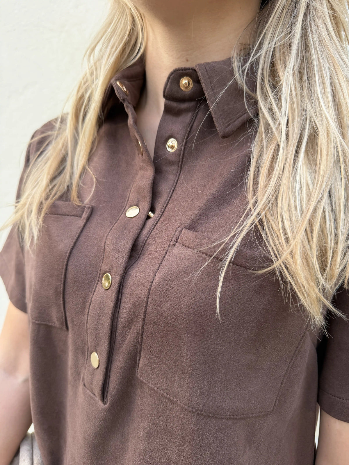 Kleid "Westernbroderie" Schokobraun