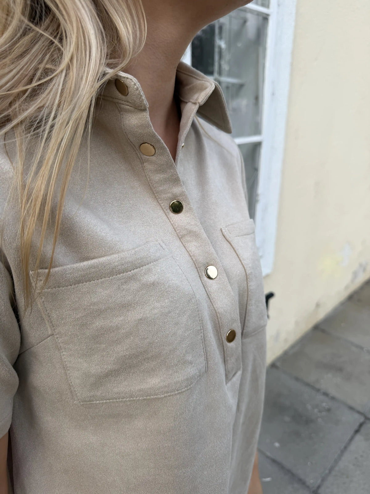 Kleid "Westernbroderie" Beige