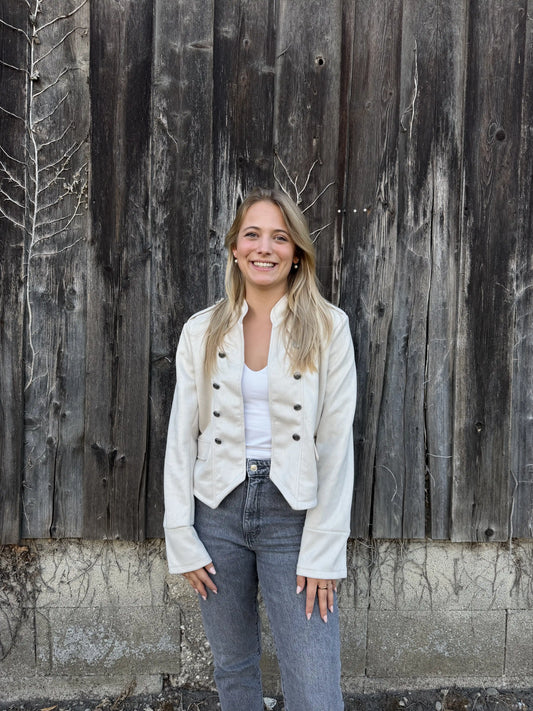 Jacke "Military" Beige