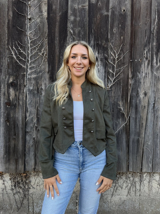 Jacke "Military" Olivegrün