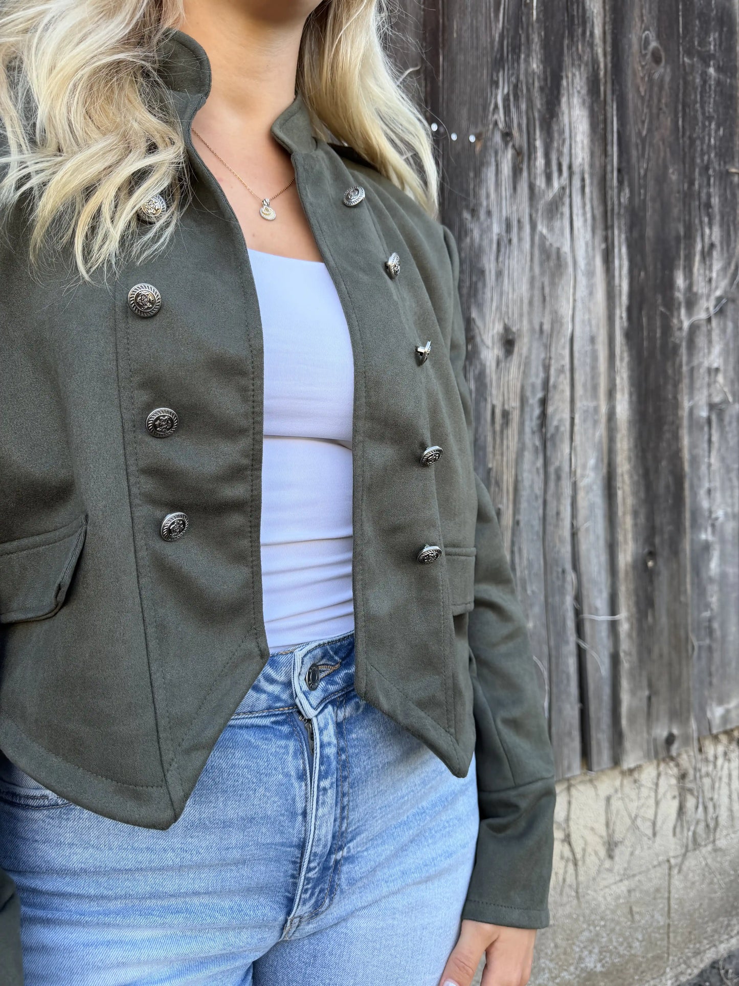 Jacke "Military" Olivegrün