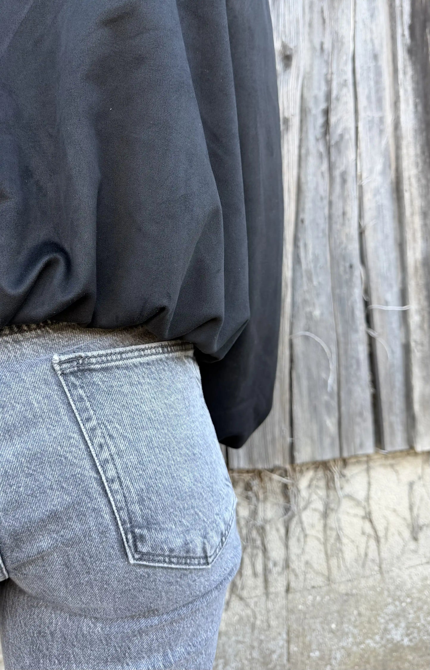 Bomberjacke "Velvet" Schwarz