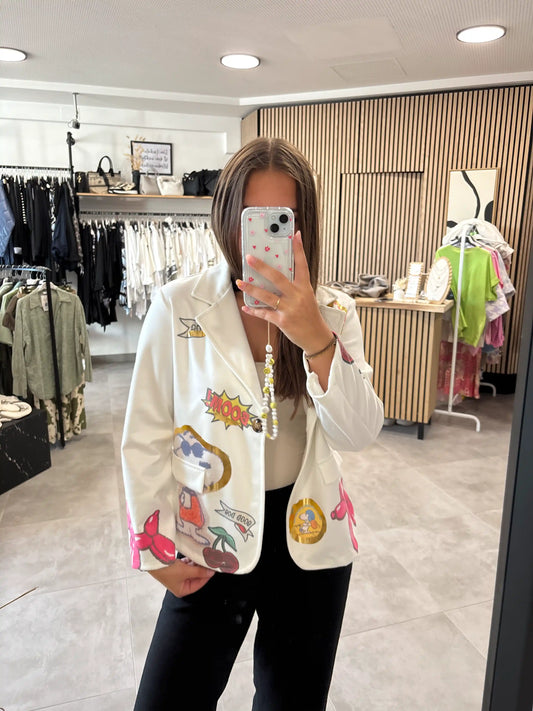 Blazer "Snoopie" Weiß