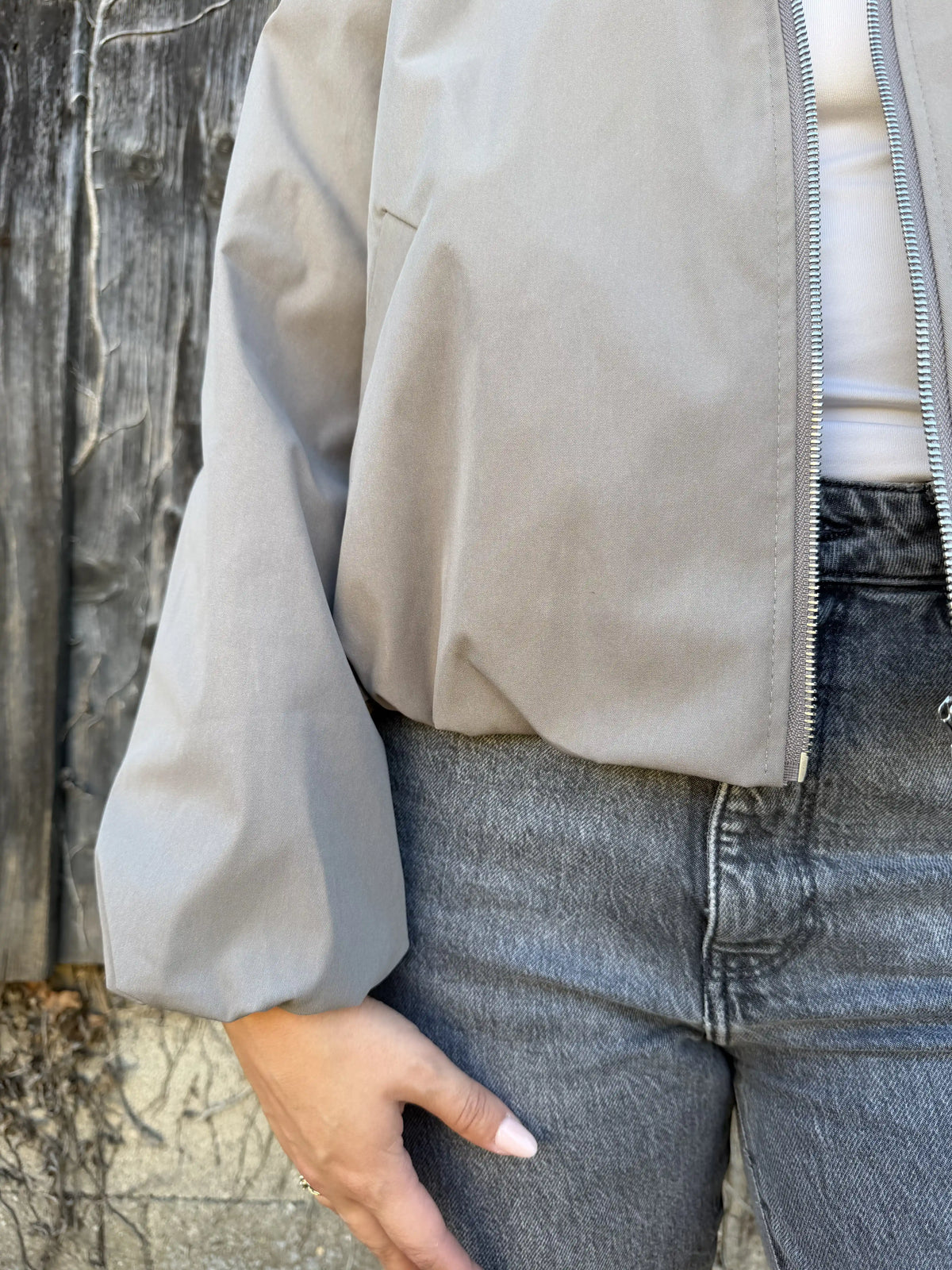 Bomberjacke "Rainy" Taupe