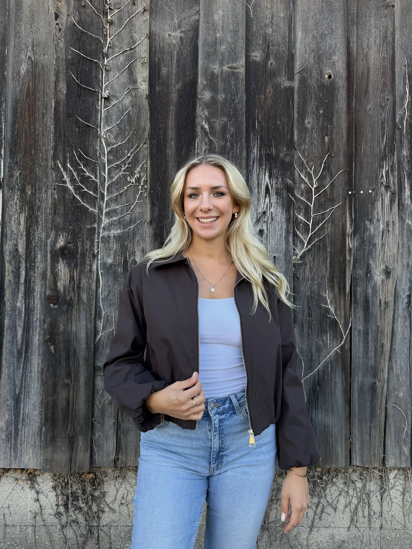 Bomberjacke "Rainy" Schokobraun