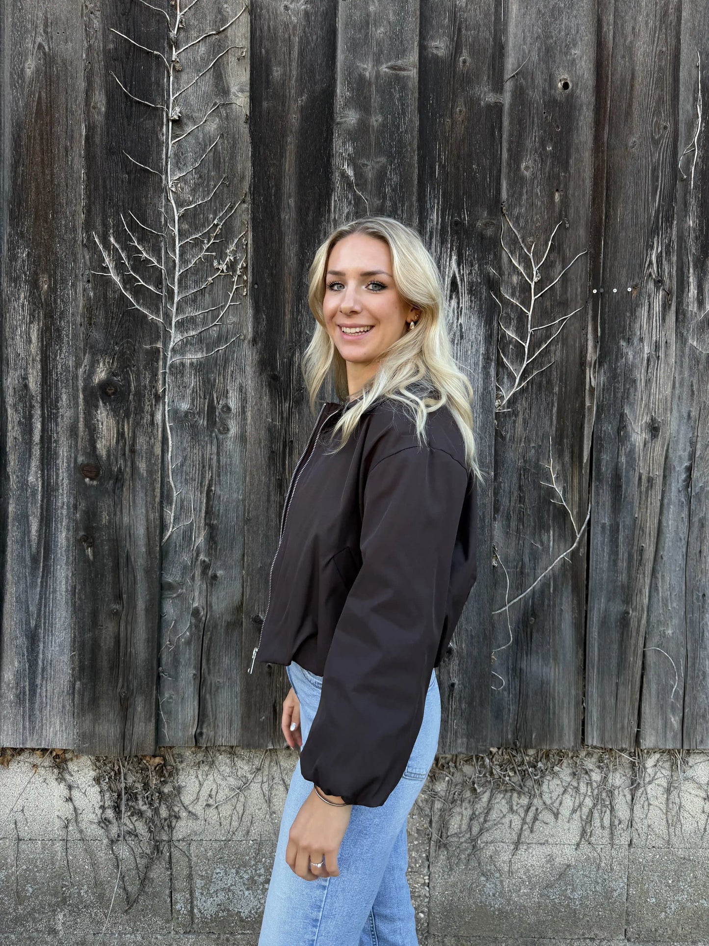 Bomberjacke "Rainy" Schokobraun