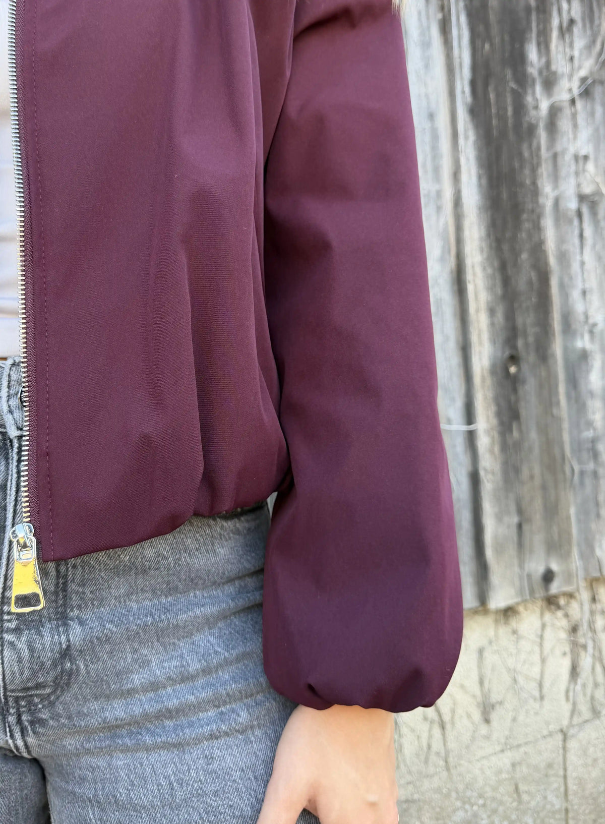Bomberjacke "Rainy" Weinrot