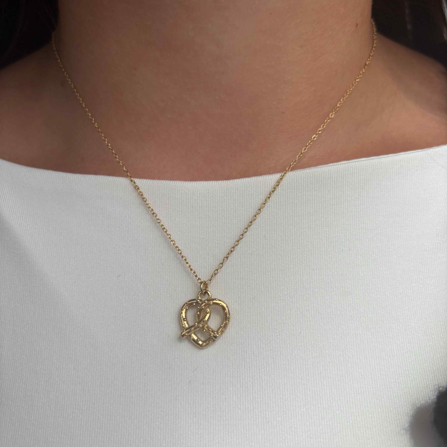 Kette "Brezel" Gold