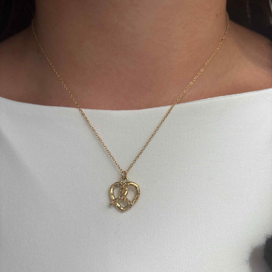 Kette "Brezel" Gold