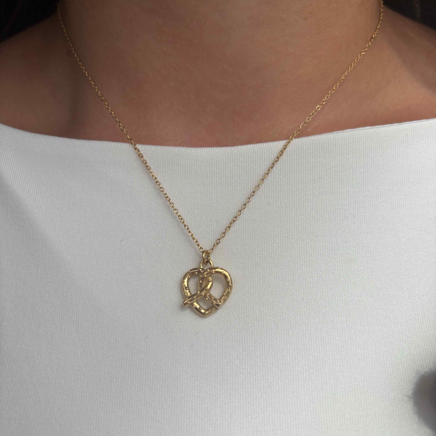 Kette "Brezel" Gold