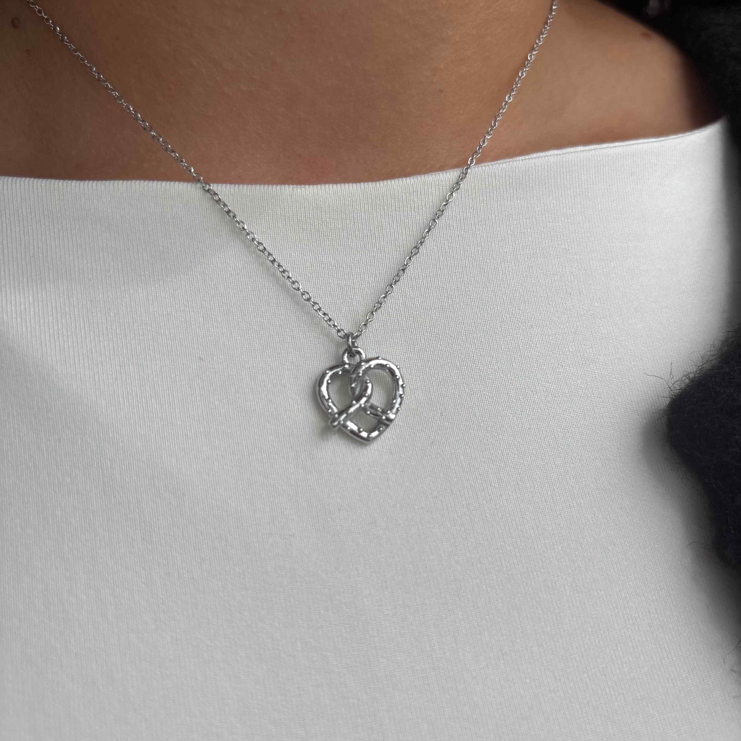 Kette "Brezel" Silber