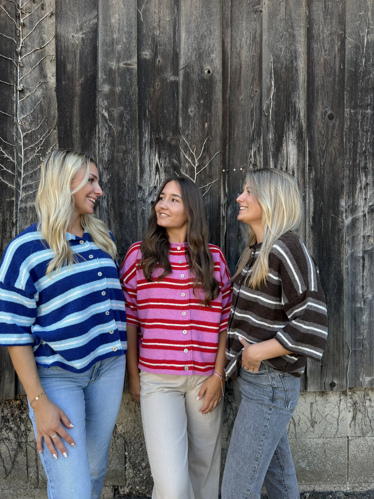 Cardigan "Happystripes" Blau
