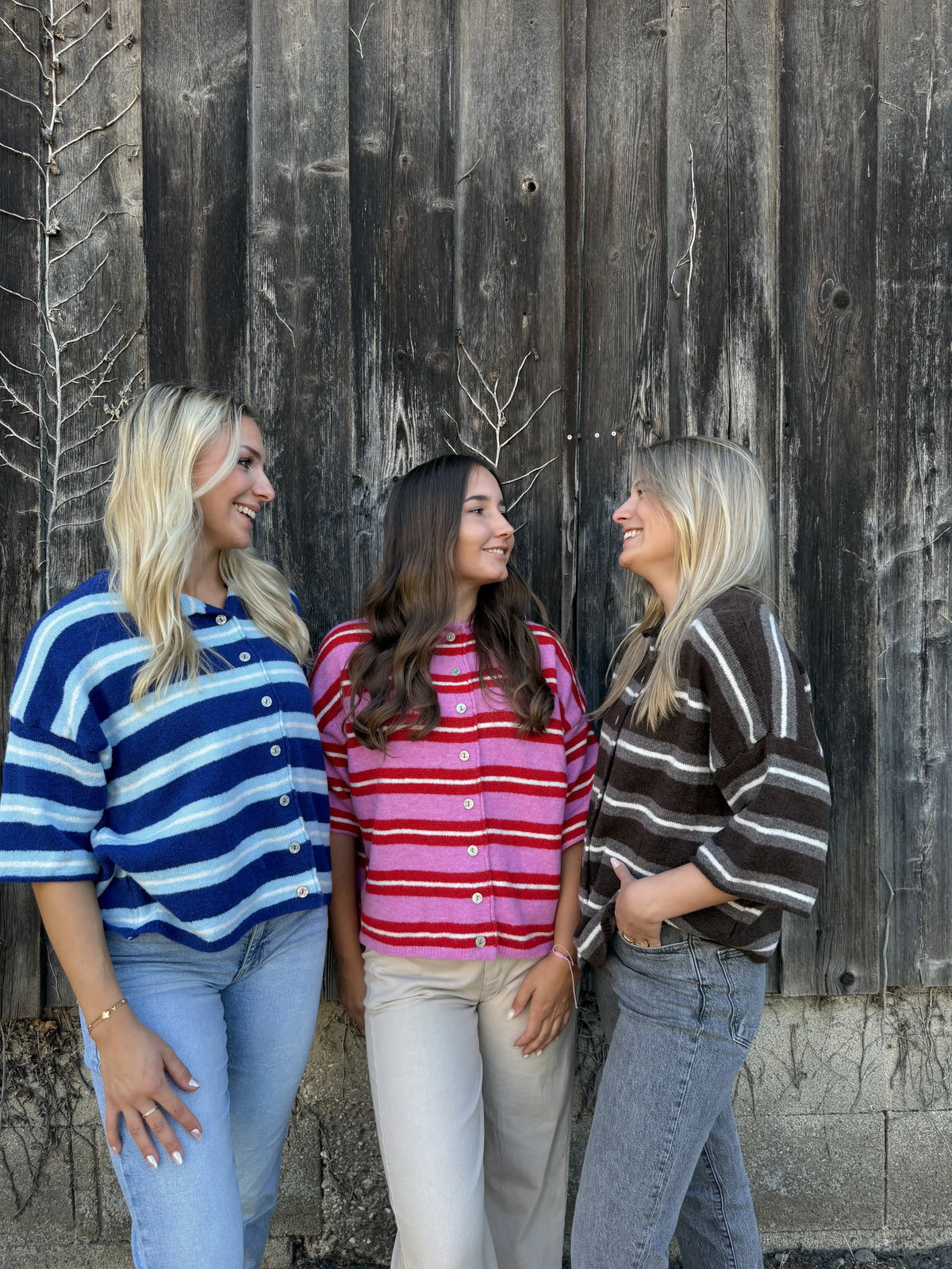 Cardigan "Happystripes" Beige