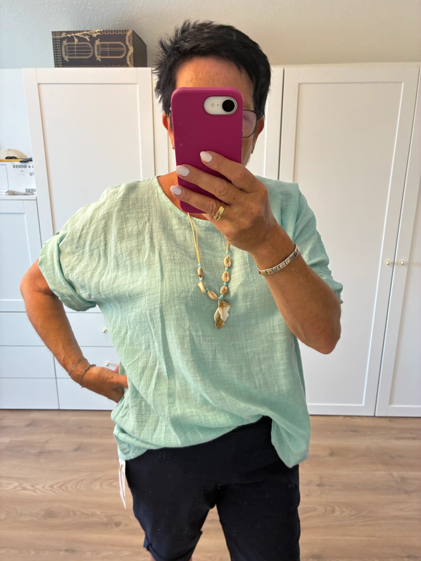 Shirt "Linooptik" Mint