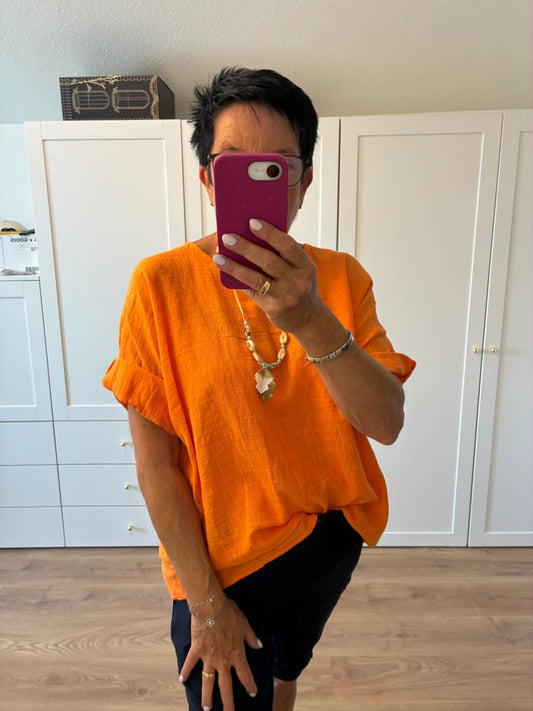 Shirt "Linooptik" Orange