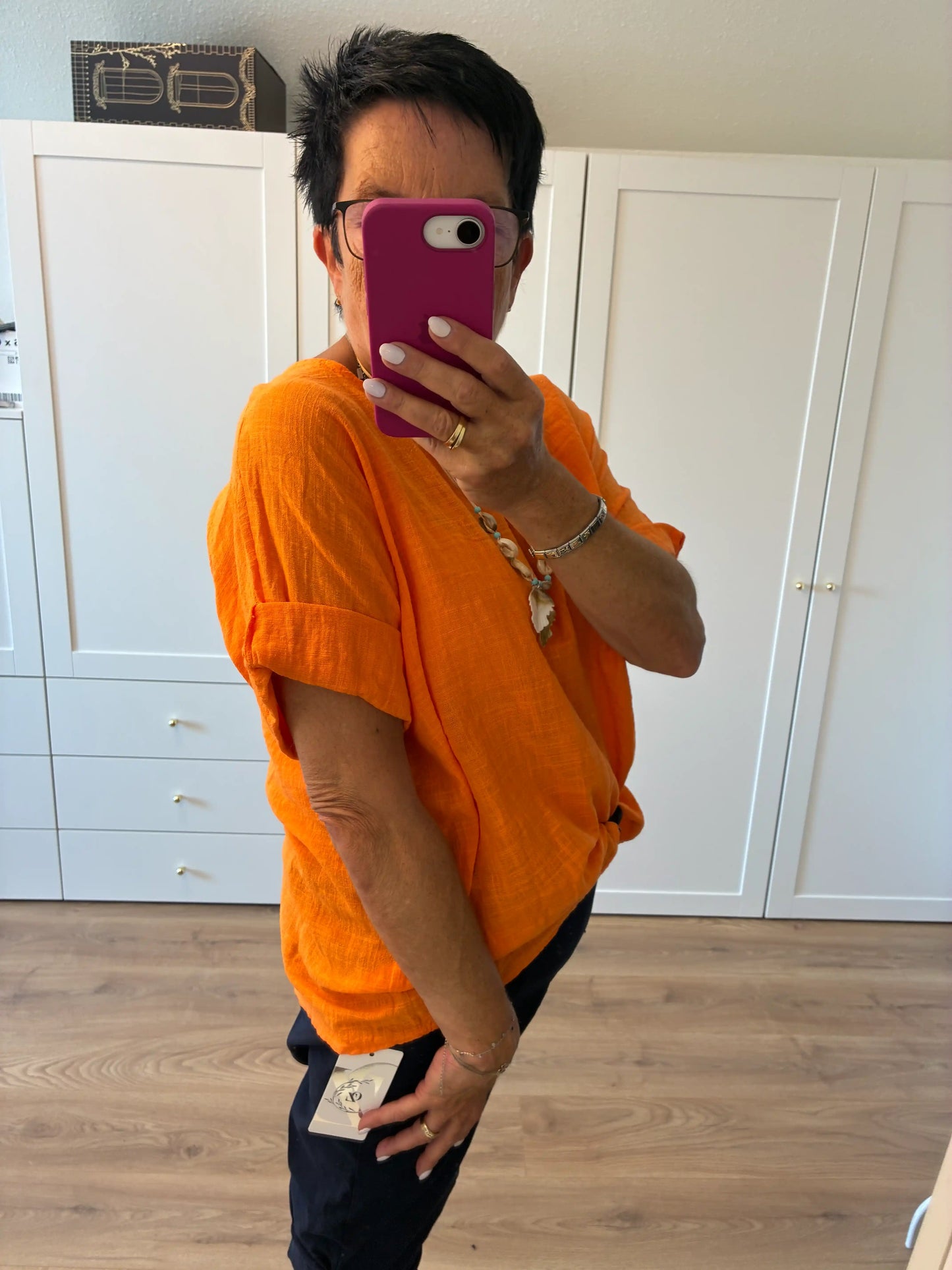 Shirt "Linooptik" Orange