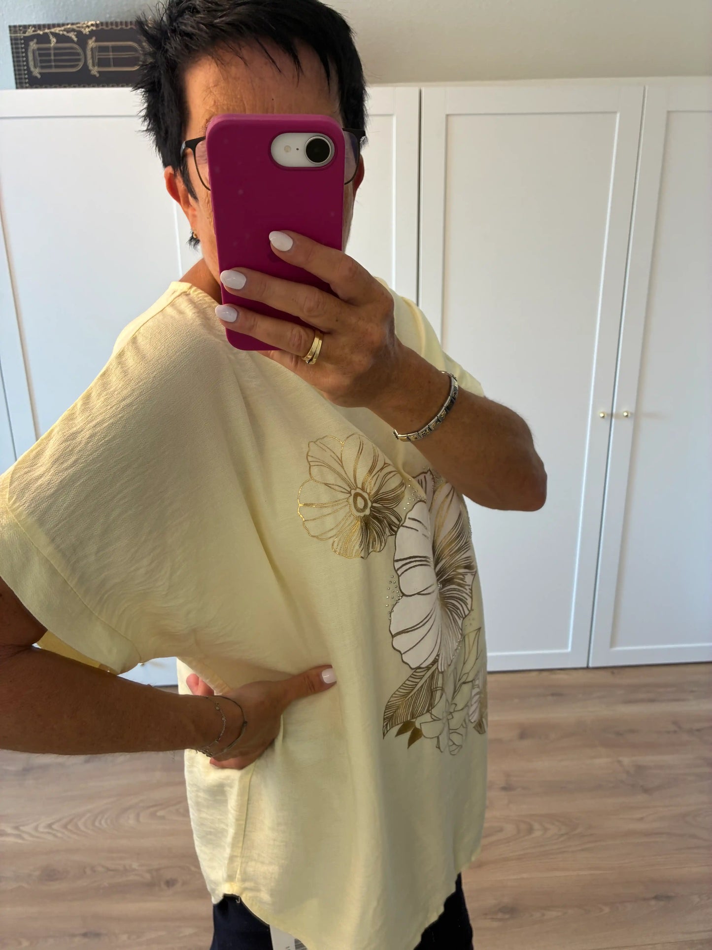 Shirt "Goldblume" Gelb