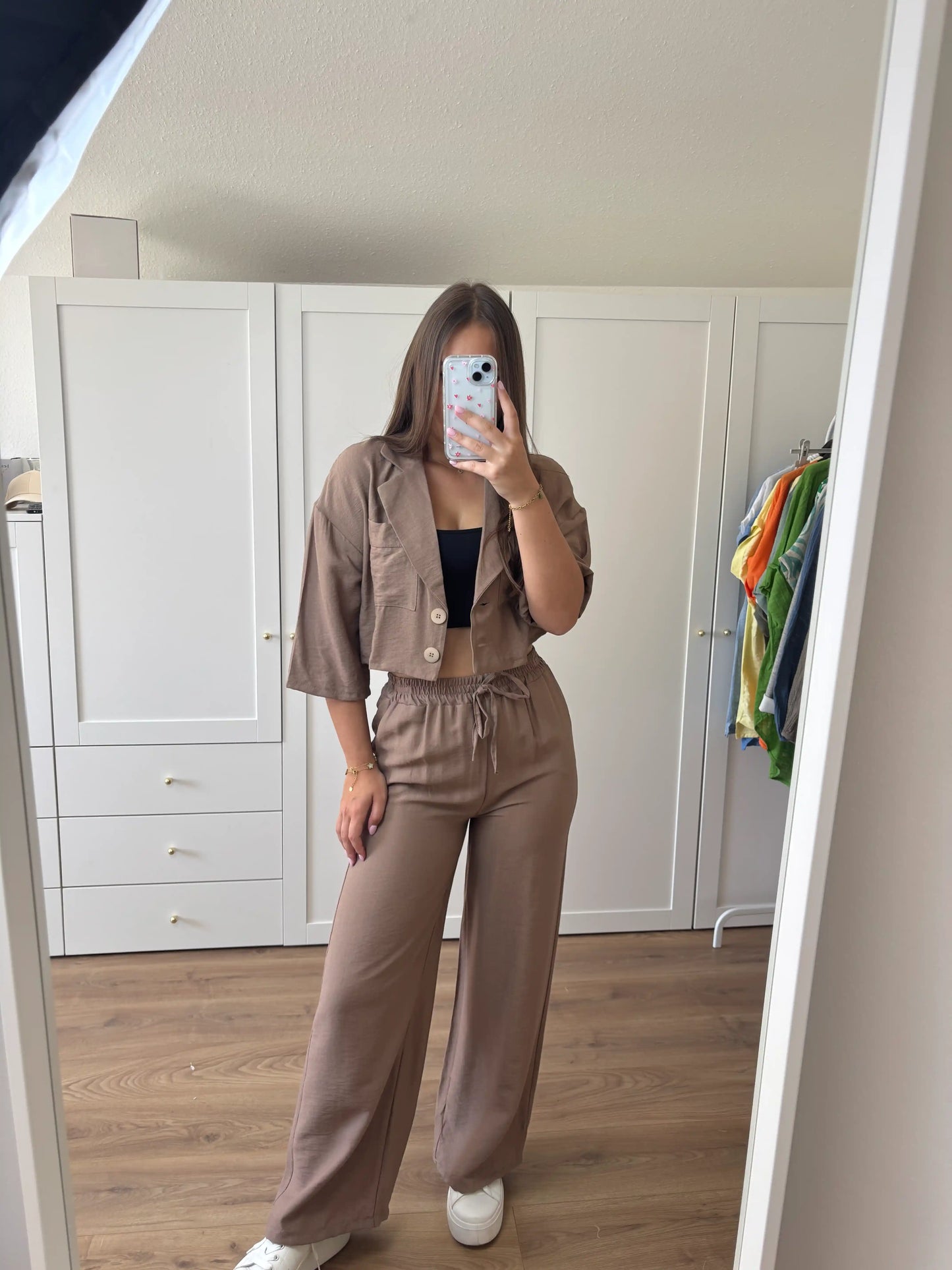 Set aus Blazer und Hose Straight