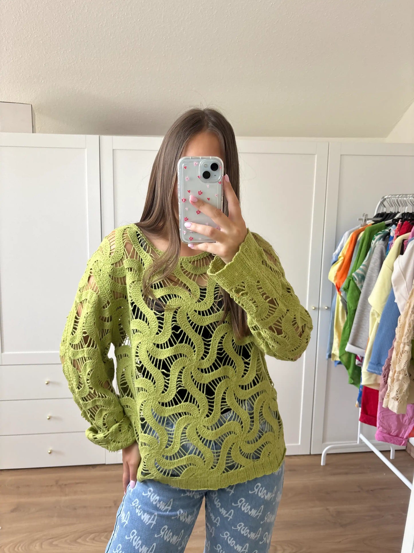 Häkeloberteil I Limette