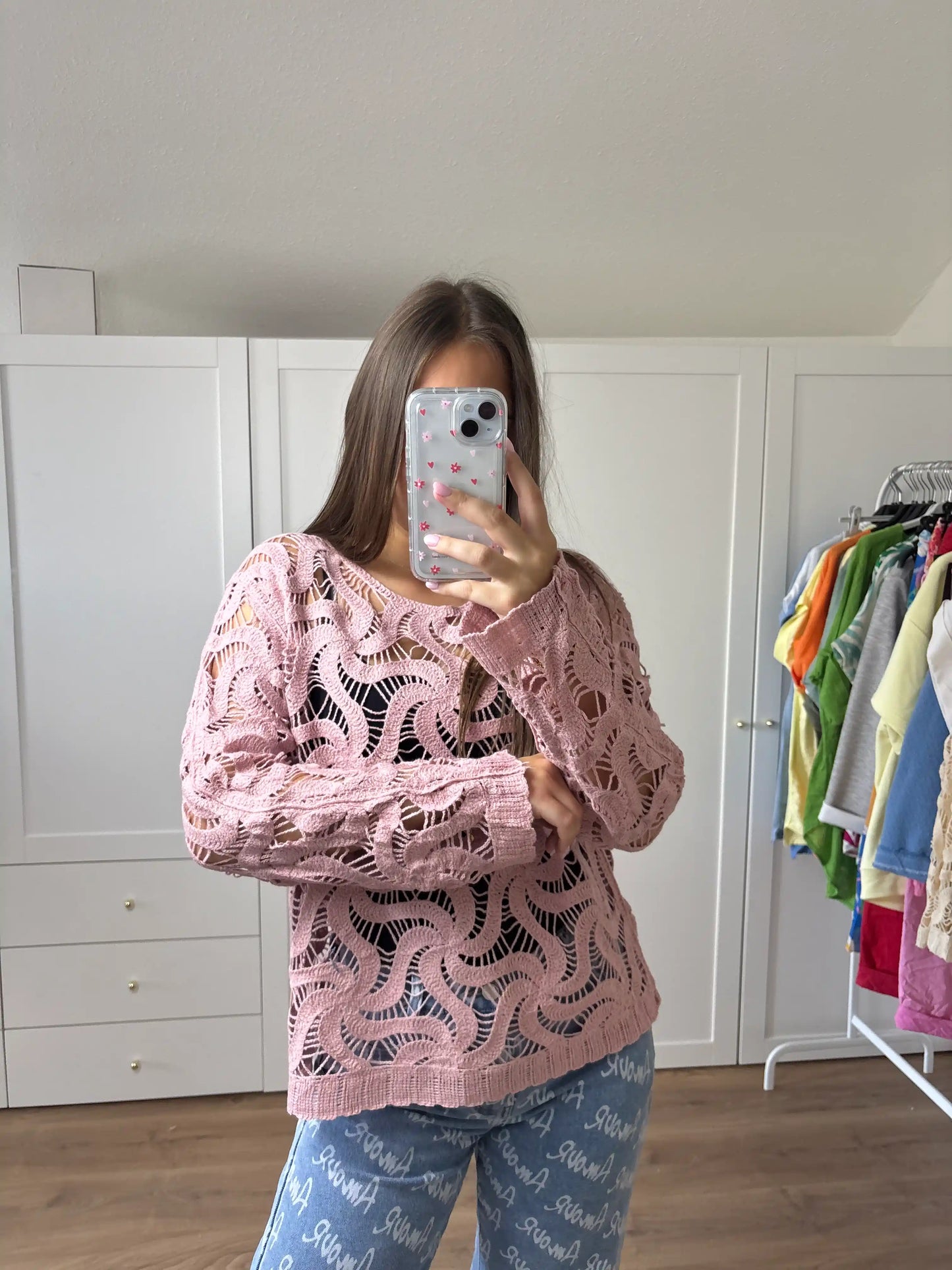 Häkeloberteil I Rosa