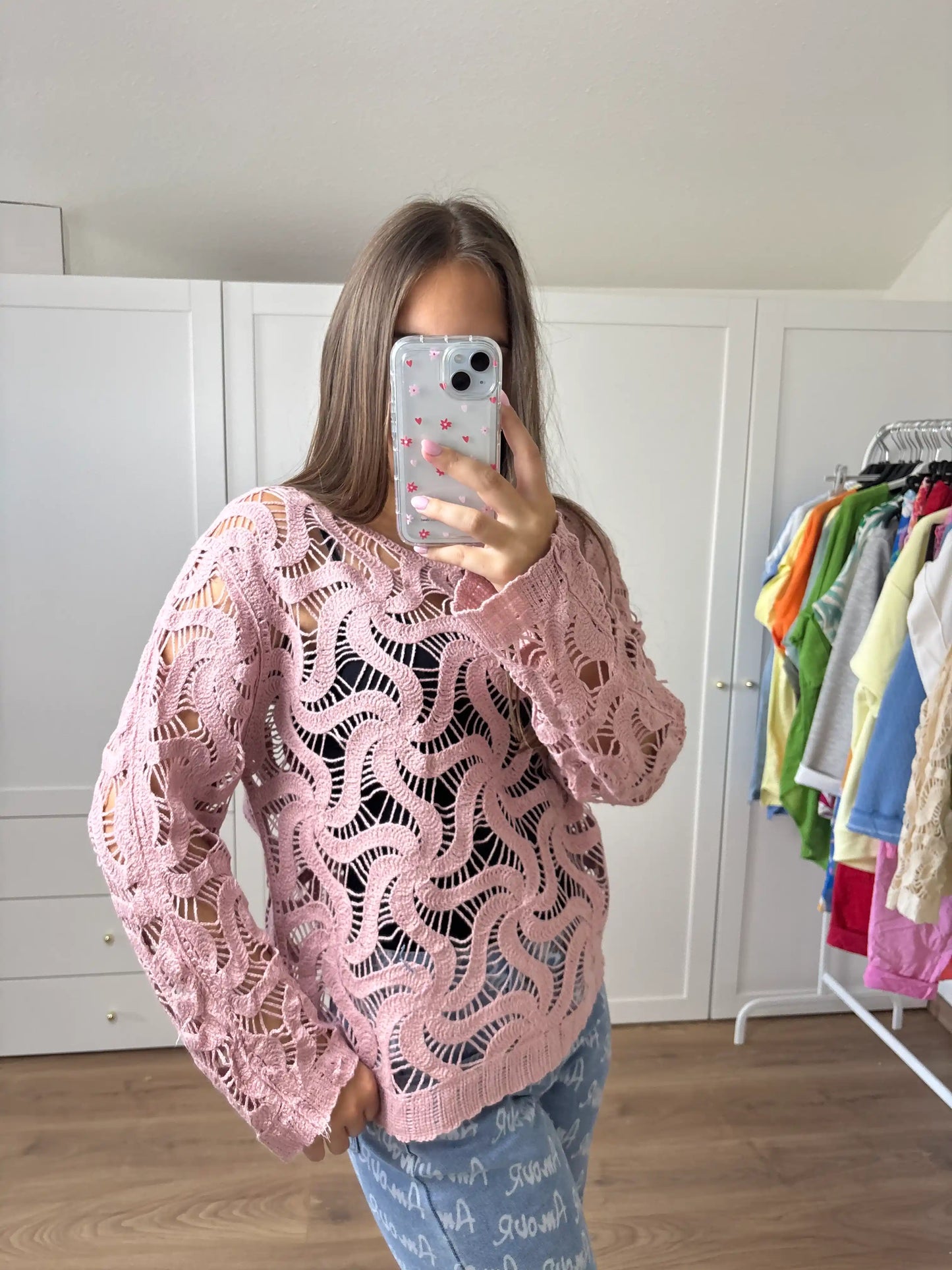 Häkeloberteil I Rosa