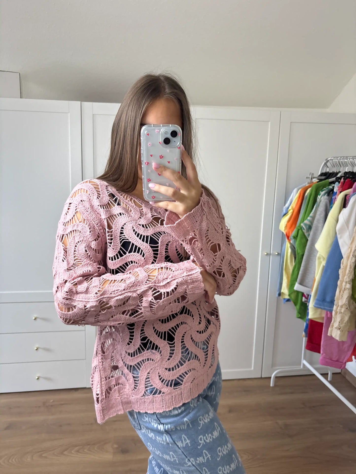 Häkeloberteil I Rosa