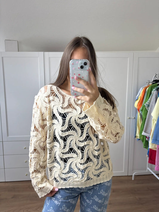 Häkeloberteil I Beige