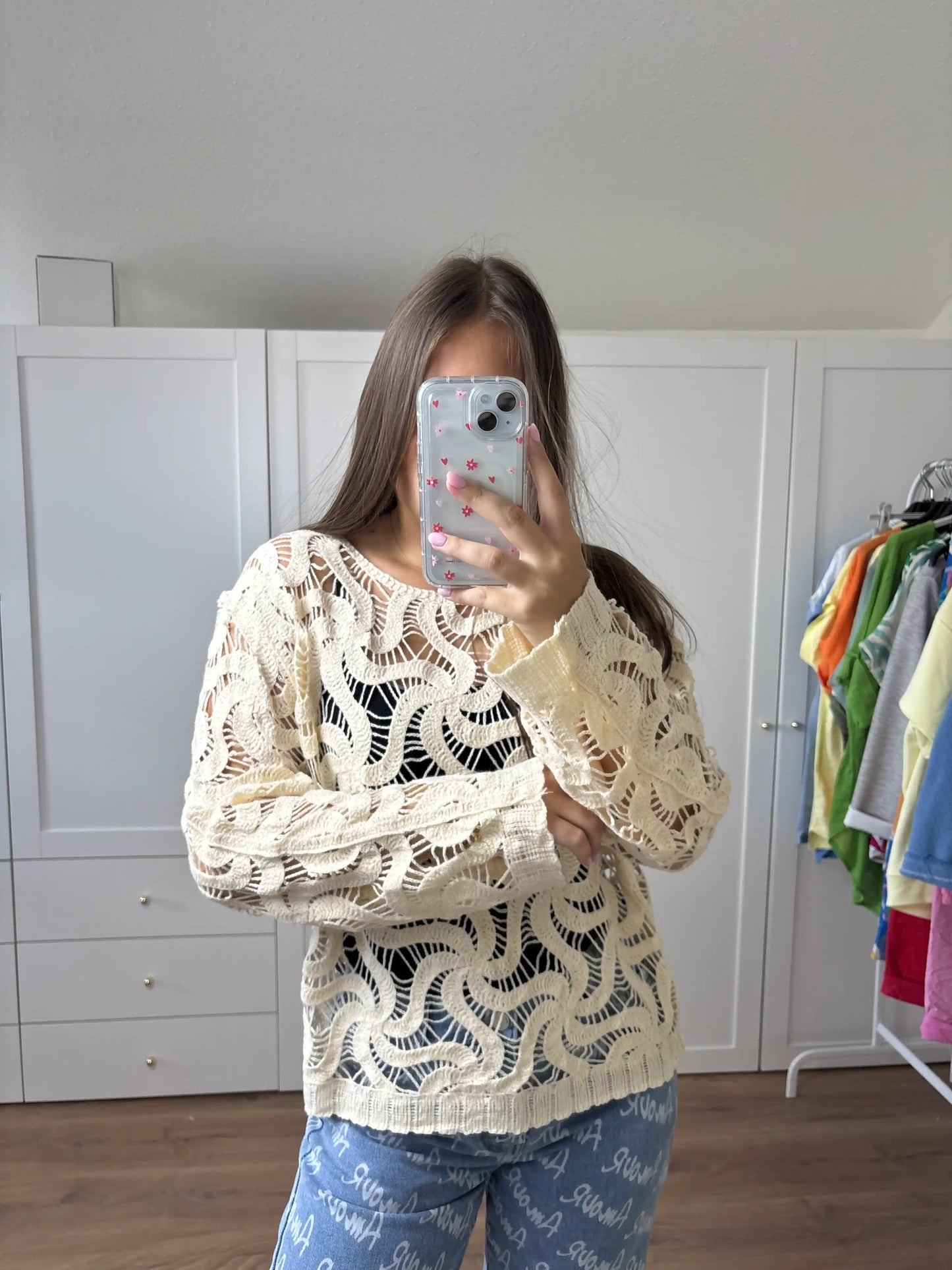 Häkeloberteil I Beige
