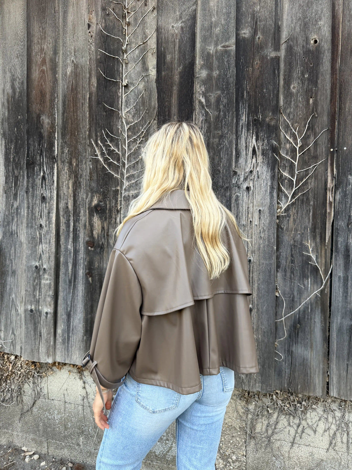 Jacke "Capelet" Taupe