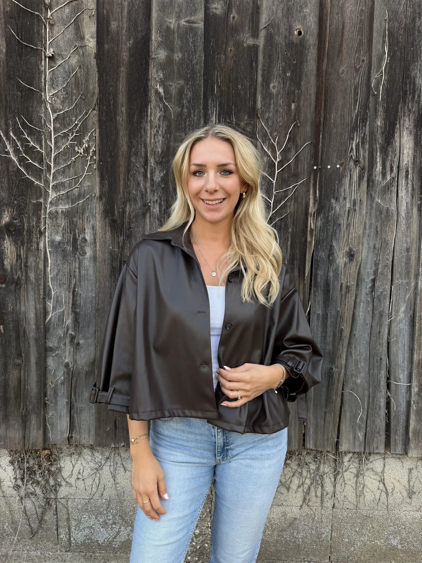 Jacke "Capelet" Schokobraun