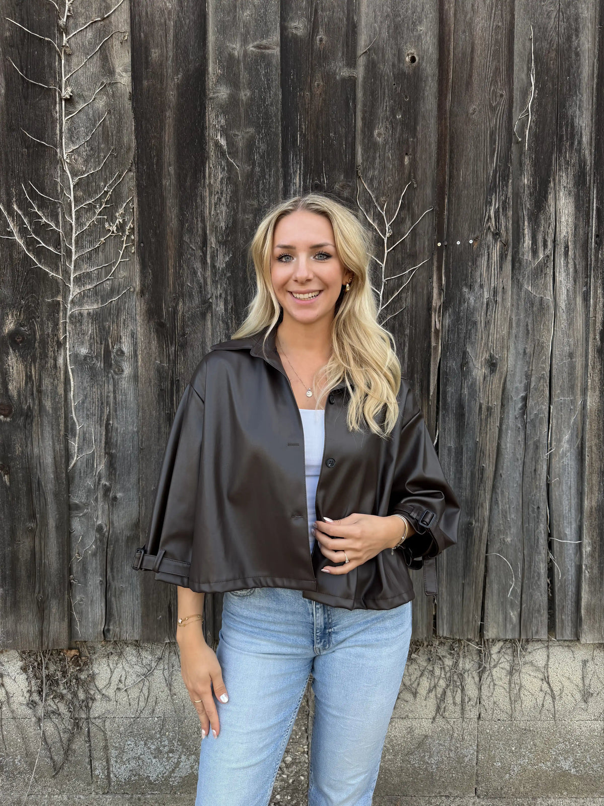 Jacke "Capelet" Schokobraun