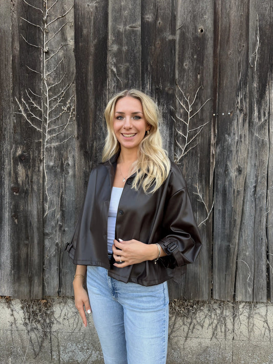 Jacke "Capelet" Schokobraun