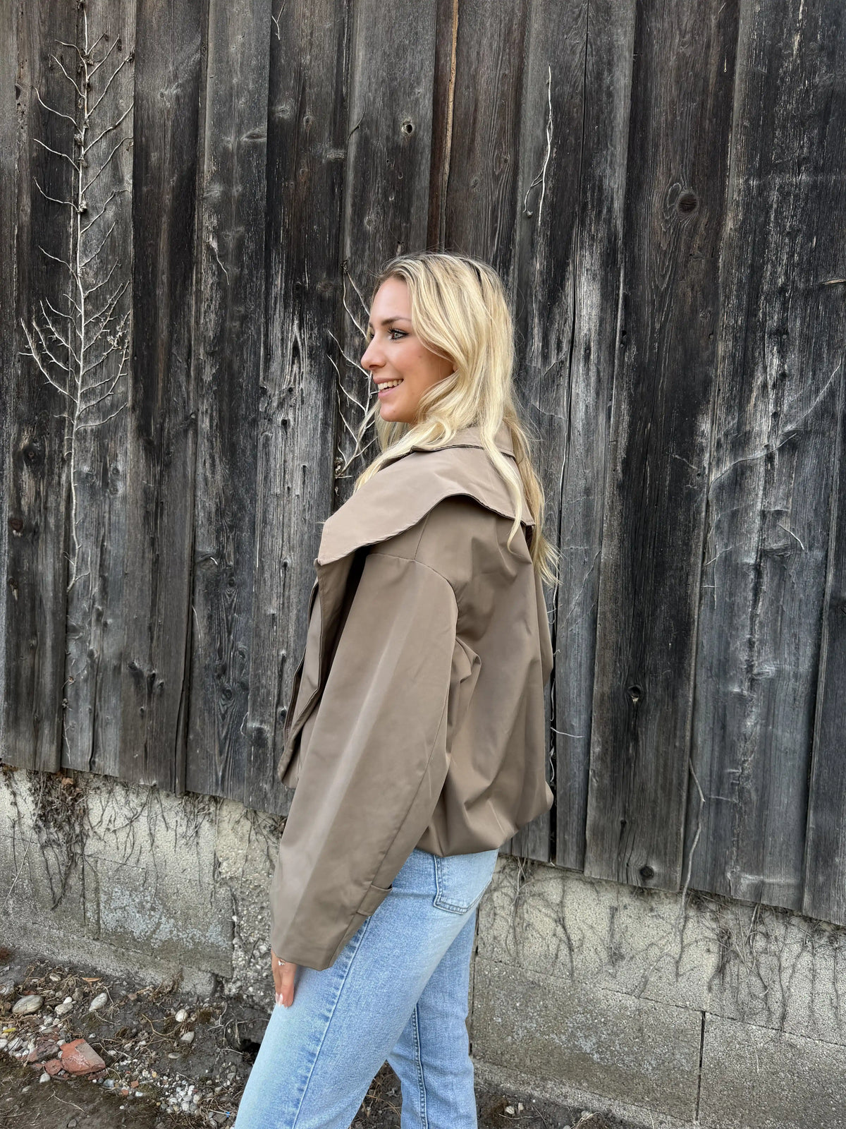 Jacke "Mia" Taupe