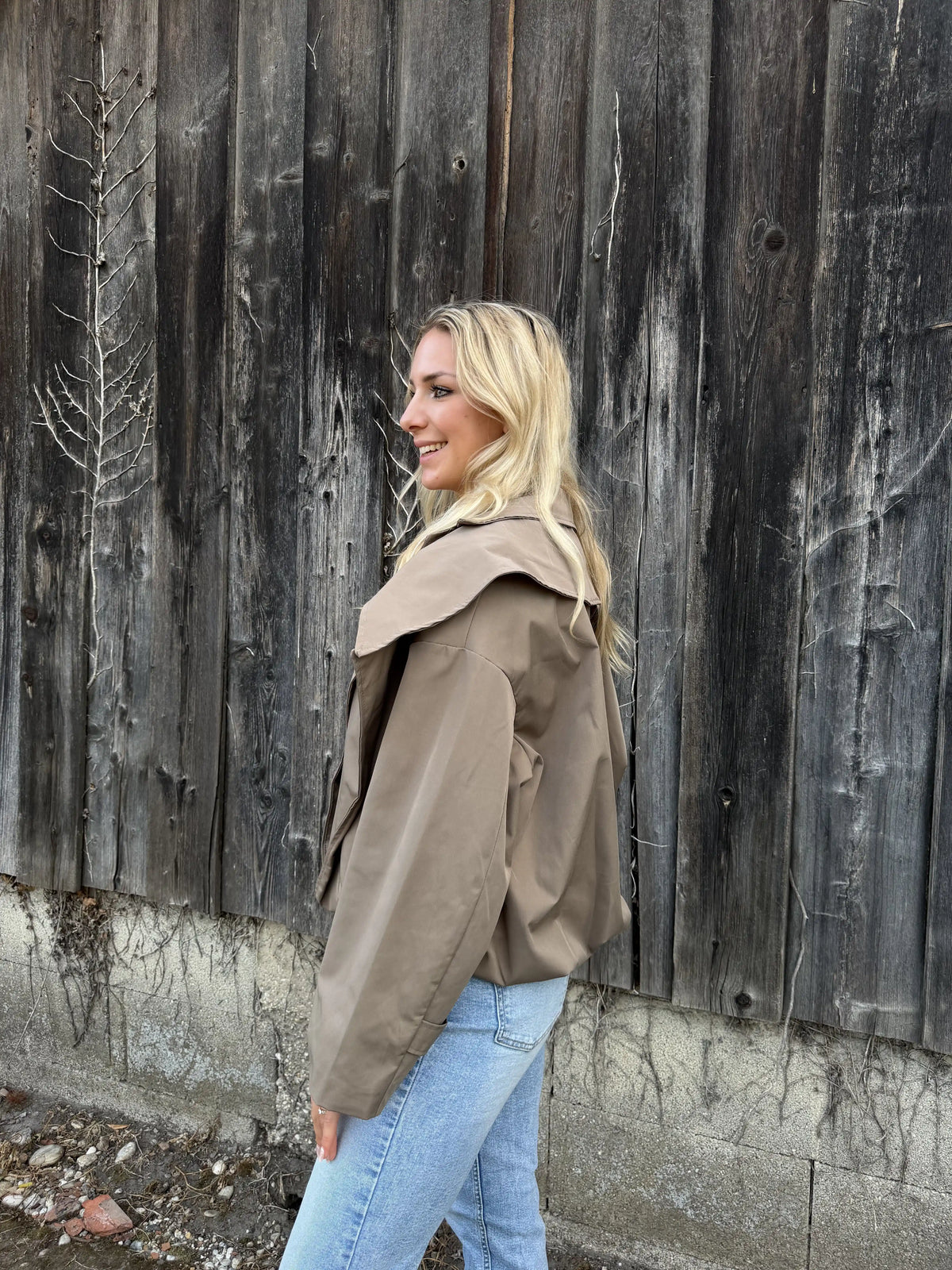 Jacke "Mia" Taupe