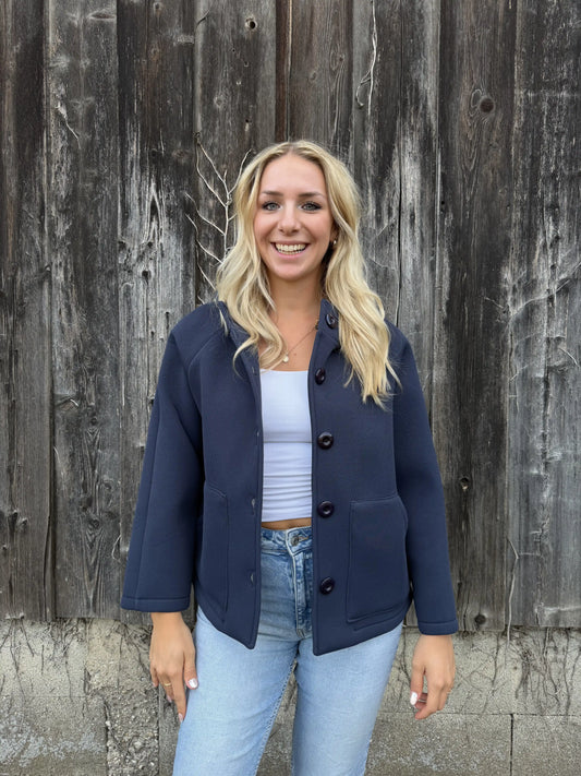 Kapuzenjacke "Hood" Navy