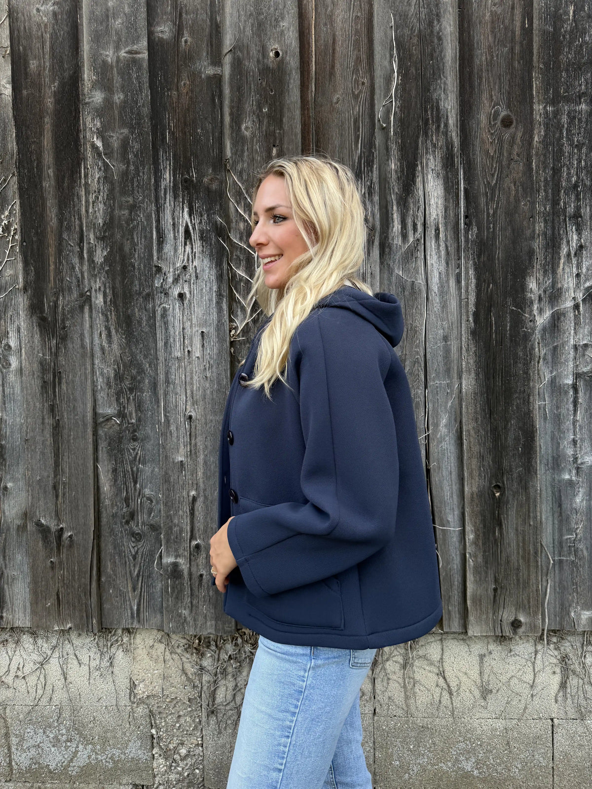Kapuzenjacke "Hood" Navy
