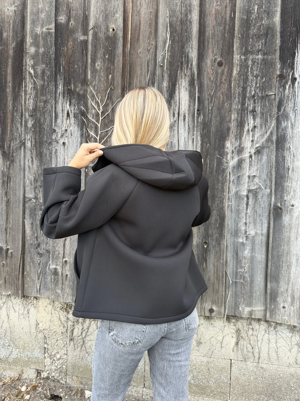 Kapuzenjacke "Hood" Schwarz